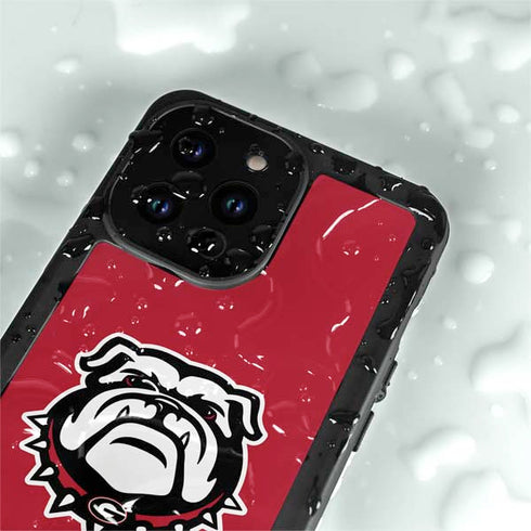 University of Georgia Bulldogs Logo iPhone 15 Pro Waterproof Case